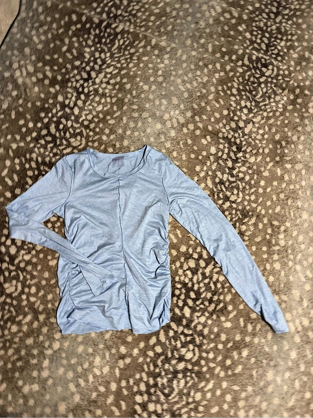 Free People Movement Blue Long Sleeve Top